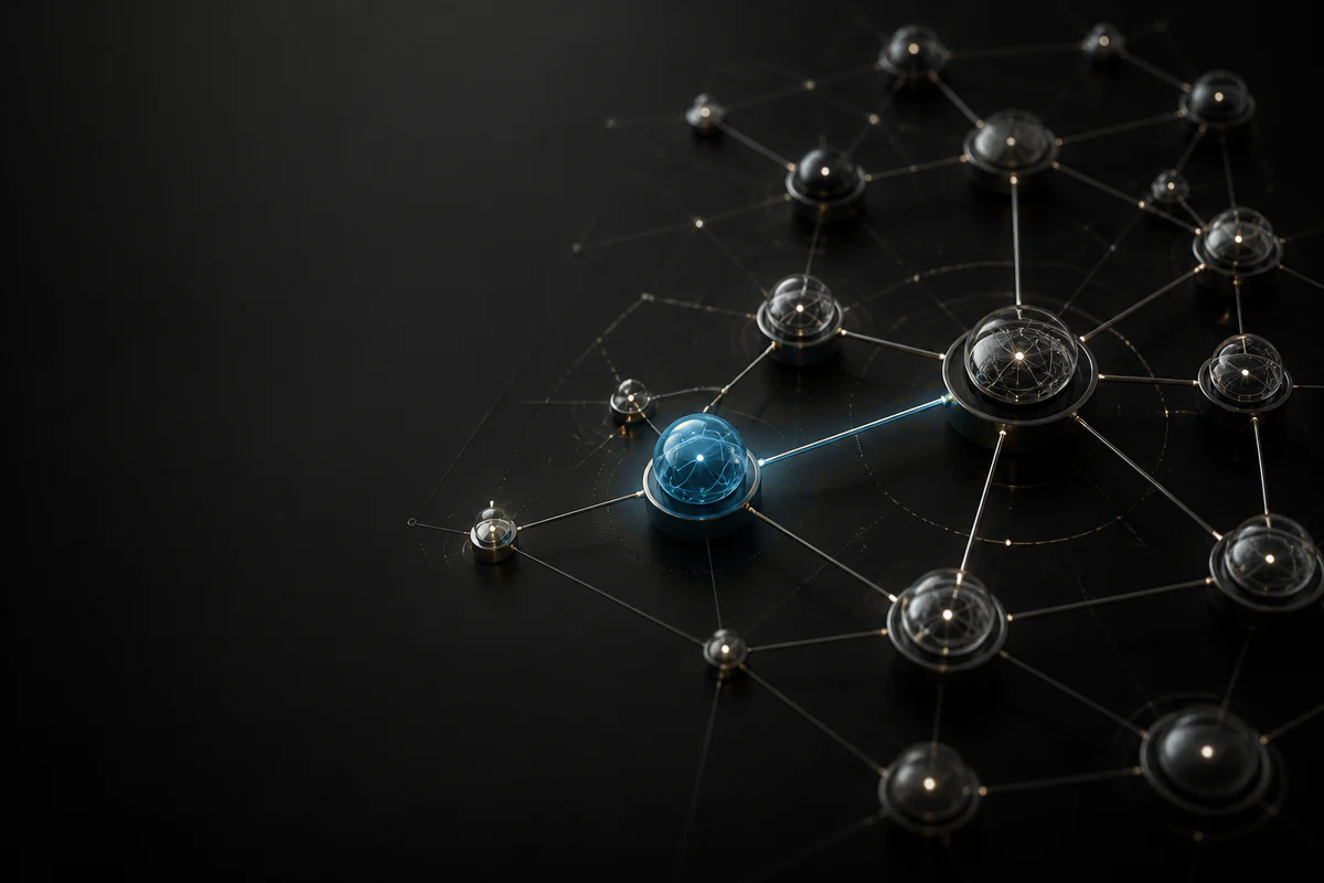 A matched capability node connects into a wider delivery-team skills network.